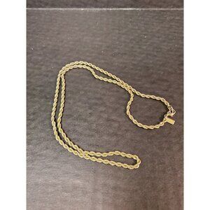 24 Inch Korea Faux Gold Colored Cuban Chain Necklace.